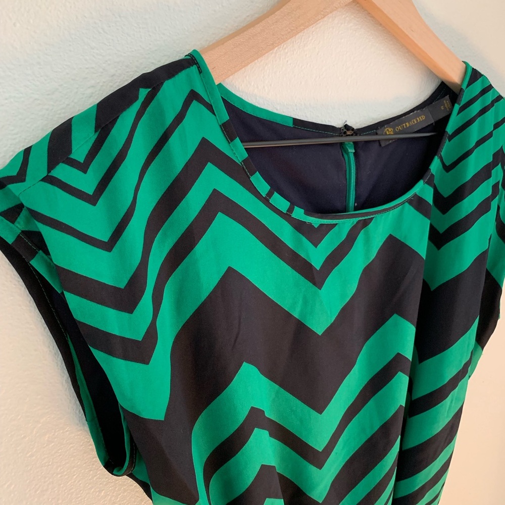 Green and Blue Dress